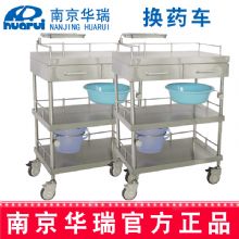 華瑞換藥車(chē) 精品不銹鋼B345 Ⅱ型，655×486×925 mm