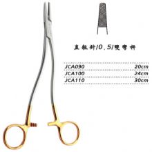 金鐘硬質合金鑲片持針鉗直 粗針 JCA110 30cm 直 粗針 0.5雙彎桿