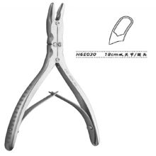 金鐘乳突咬骨鉗  H6E030 18cm 雙關節 圓頭