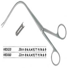 金鐘喉用鉗滑板式 H8D060 22cm 滑板式 側彎 下開（取魚骨）取魚骨喉鉗