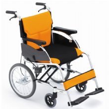 MIKI三貴手動輪椅車MCSC-43L 橙色 W3航太鋁合金，強度加倍 橙色