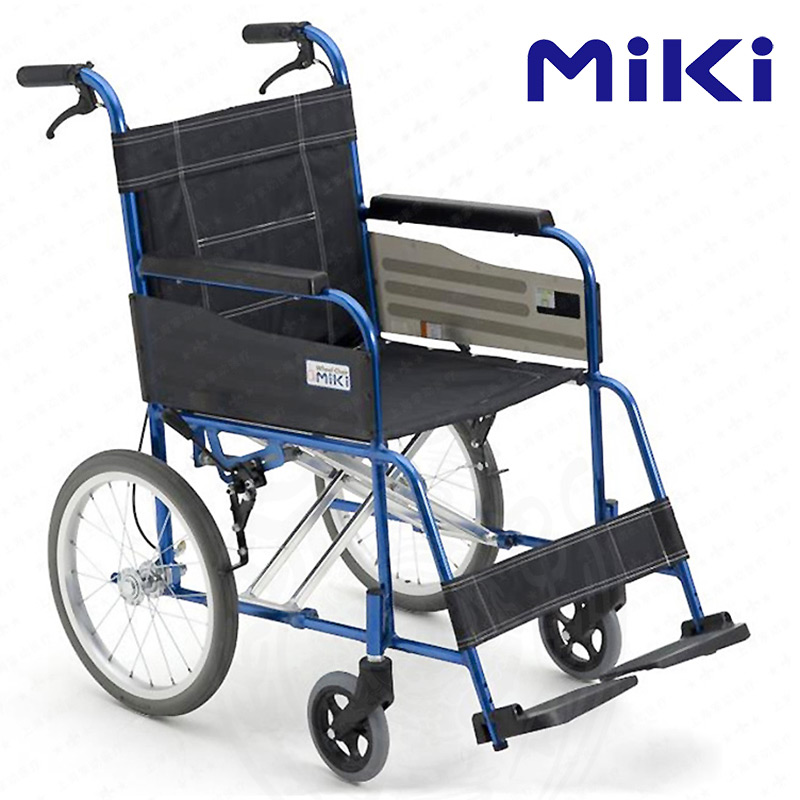 MIKI三貴手動輪椅車MC-43K 藍色款