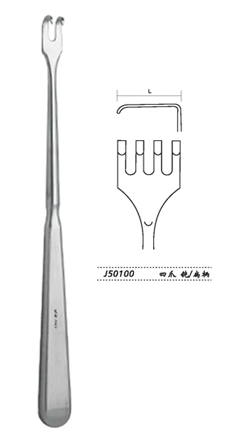 金鐘創口鉤扁柄 J50100 四爪 鈍 扁柄