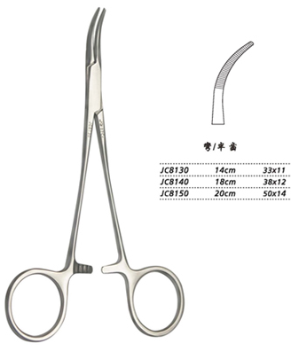 金鐘分離結扎鉗18cm JC8140 18cm 38×12半齒