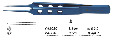 金鐘縫線結扎鑷直 YAB020 8.5cm 直 鉤深0.2