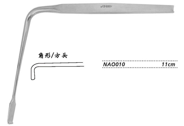 金鐘神經根拉鉤  NAO010 11cm 角形90° 方頭 頭寬6.8